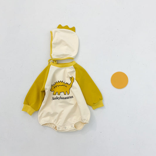Ins Kids Cartoon Long-Sleeved Baby Jumpsuit