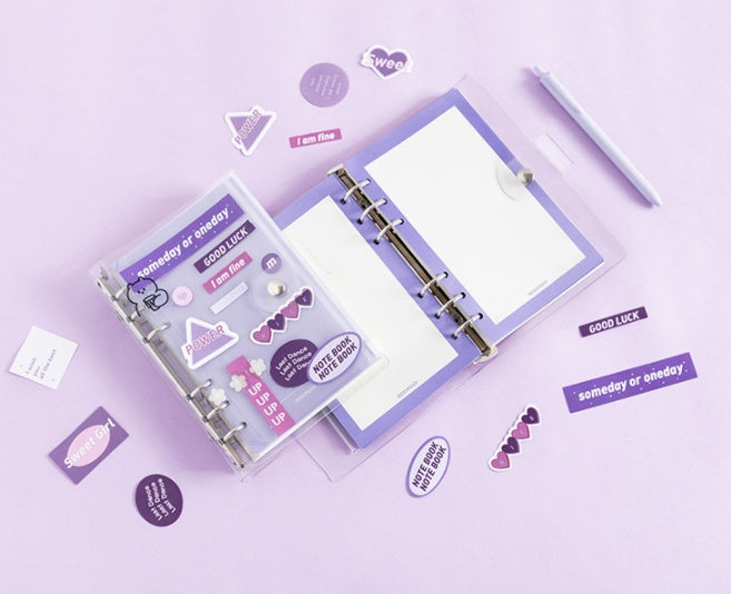 PVC transparent removable notebook