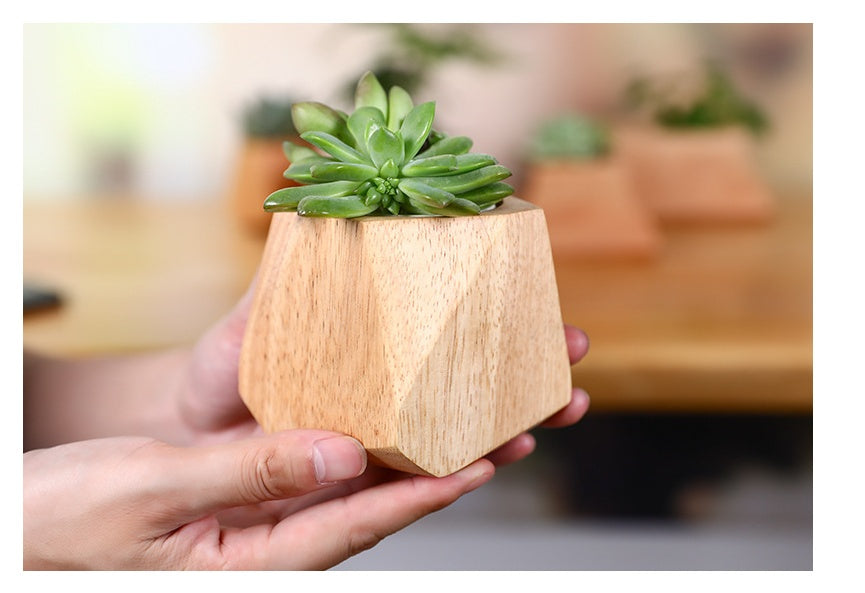 Simple Wooden Flowerpot Creative Home Garden