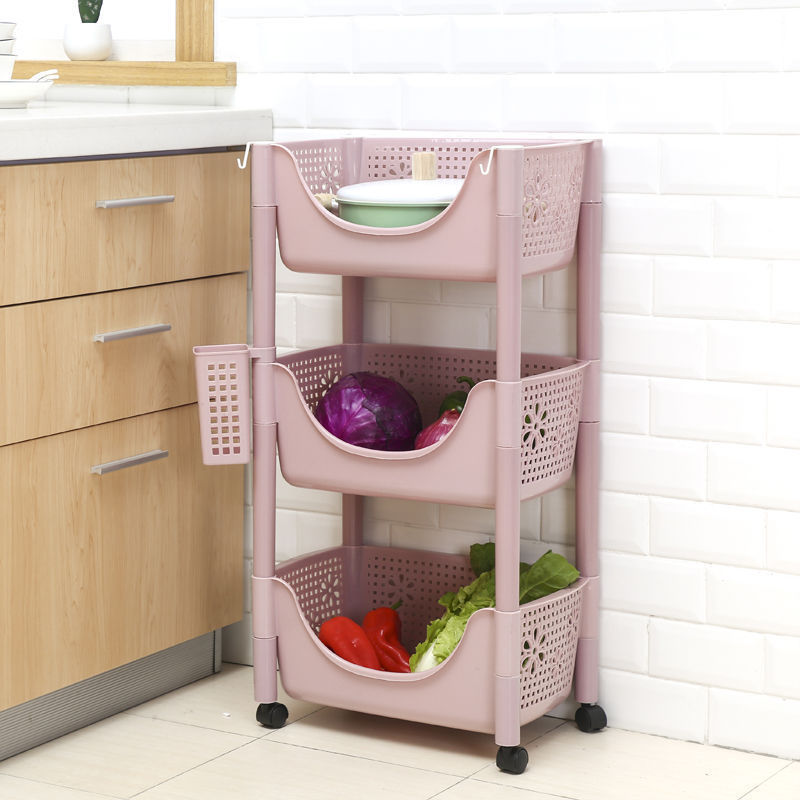 Fruit and vegetable shelf pot rack storage shelf