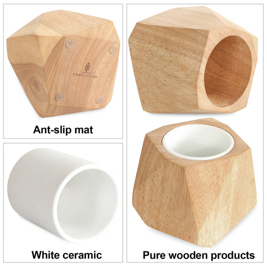 Simple Wooden Flowerpot Creative Home Garden