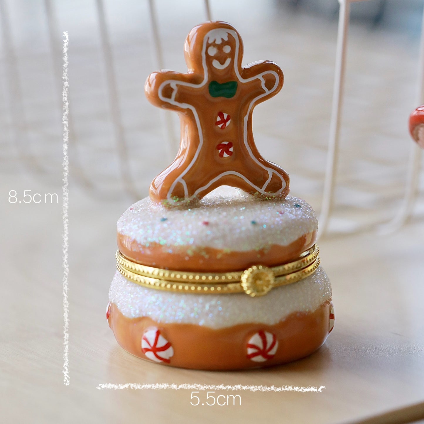 Vintage Cute Creative Ceramic Jewelry Storage Box