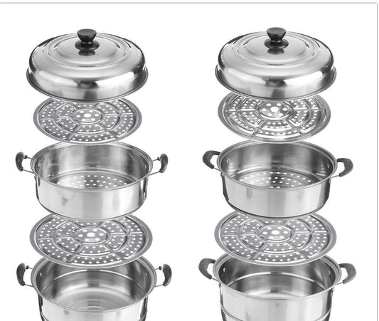Stainless Steel Three-layer Thick Steamer Soup Steamer