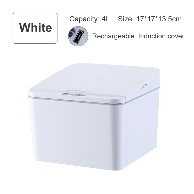 Intelligent induction electric trash bin storage box