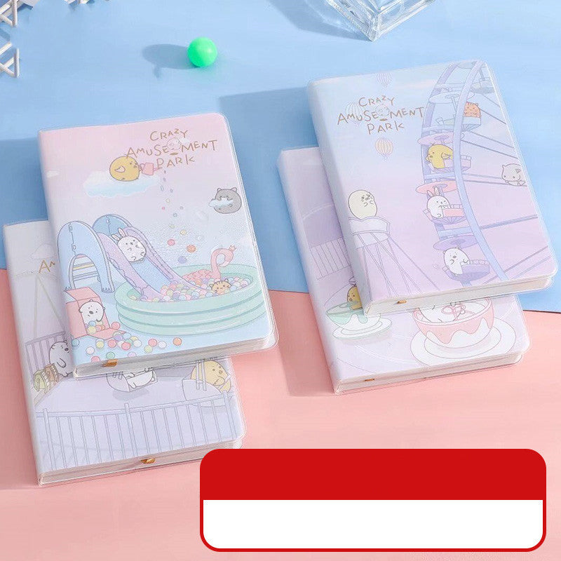 Waterproof Plastic Sleeve Notepad Diary Small Fresh And Easy To Carry