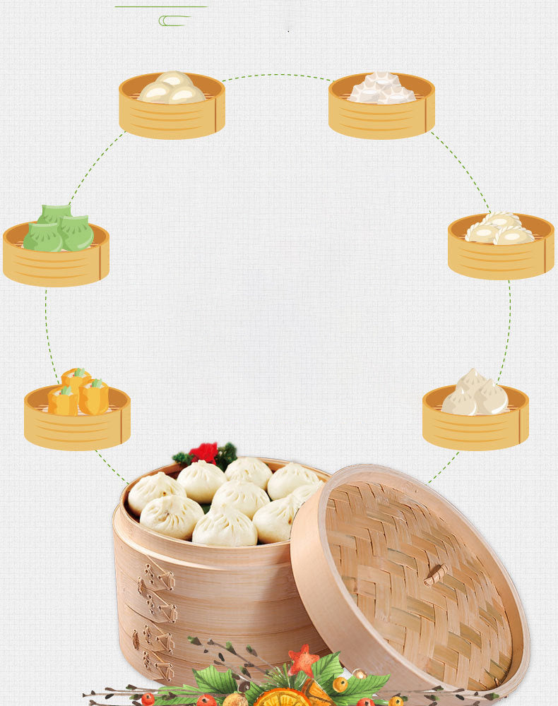 Household Steamer Custom Bamboo Steamer