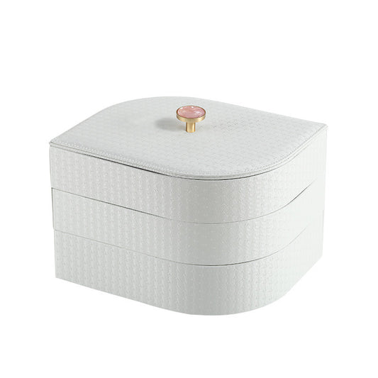 Multi-Layer Dustproof Desktop Jewelry Storage Box