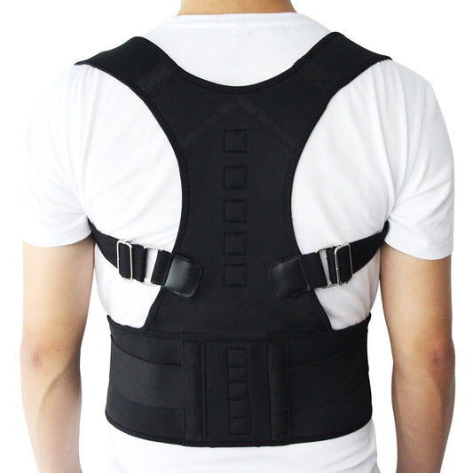 Adjustable Magnetic Posture Corrector Corset Back Men Body Shaper Brace Back Shoulder Belt Lumbar Support