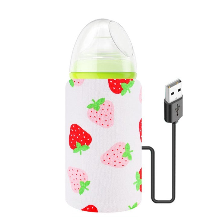 Baby Baby Bottle Insulation Cover USB Portable Thermal Bag Thickened Feeding Bottle Cover