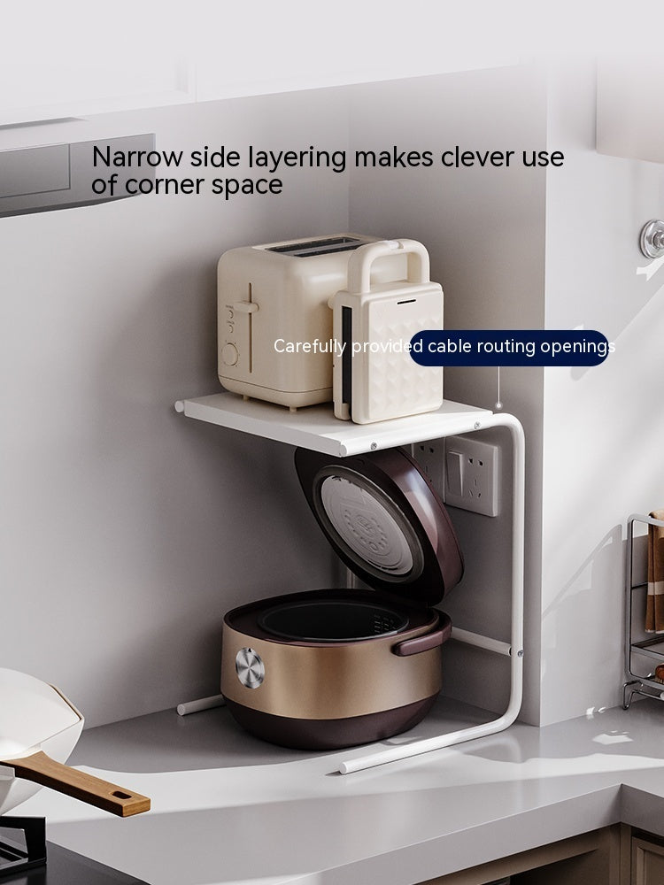 Desktop Corner Rice Cooker Rack Layered Storage Rack