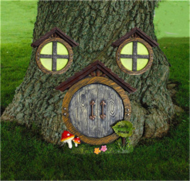 New Garden Fairy Gnome Home Decoration Doors Windows