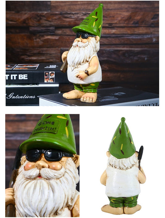 Garden Series Desktop Santa Claus Home Commemorative Painted Ornaments