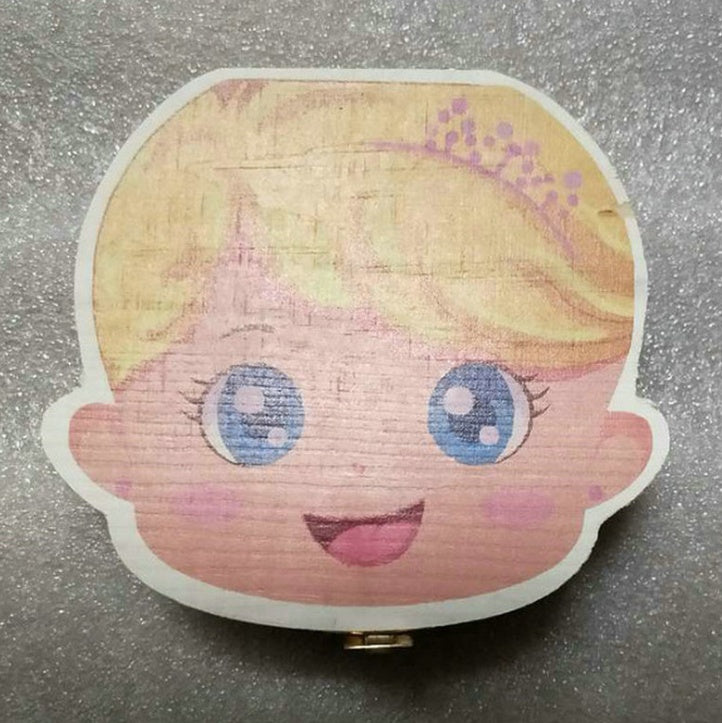 Wood Storage Box for Baby Kids Tooth Box Organizer