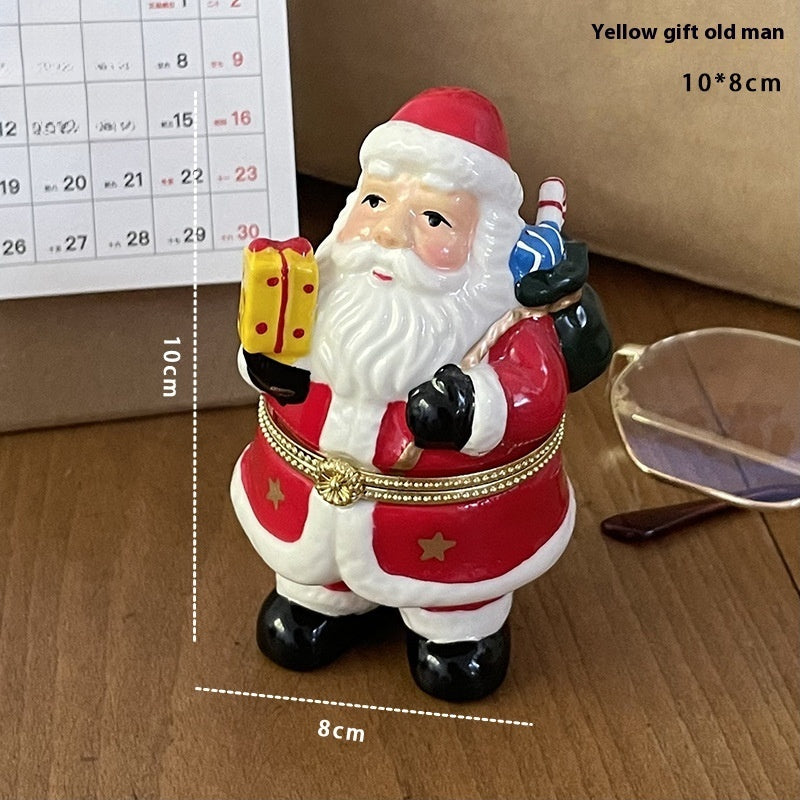 Vintage Cute Creative Ceramic Jewelry Storage Box