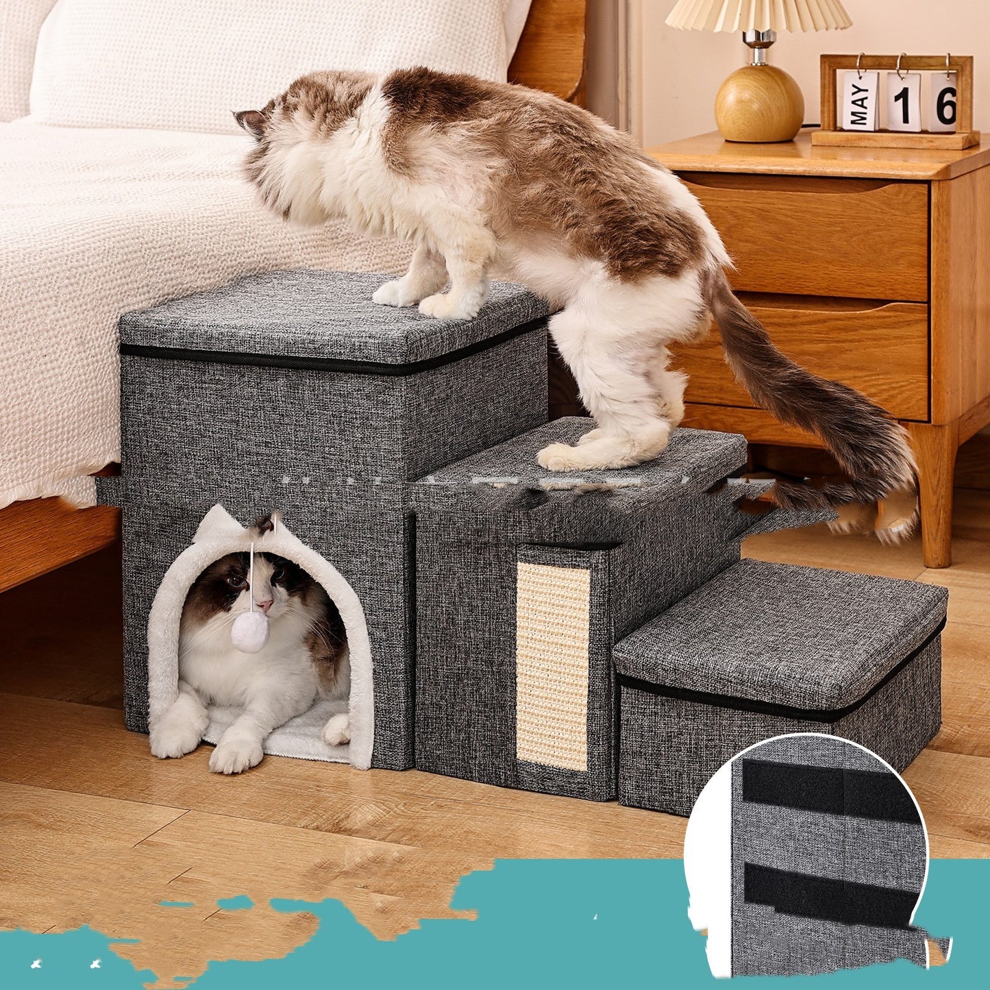 Non-slip Dogs And Cats Sofa Ladder