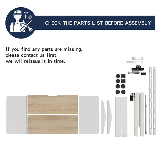 Electric Standing Desk Height Adjustable Desk For Home And Office Computer Table Gaming Desk Modern Luxiury Table 55  Lift-up Desk