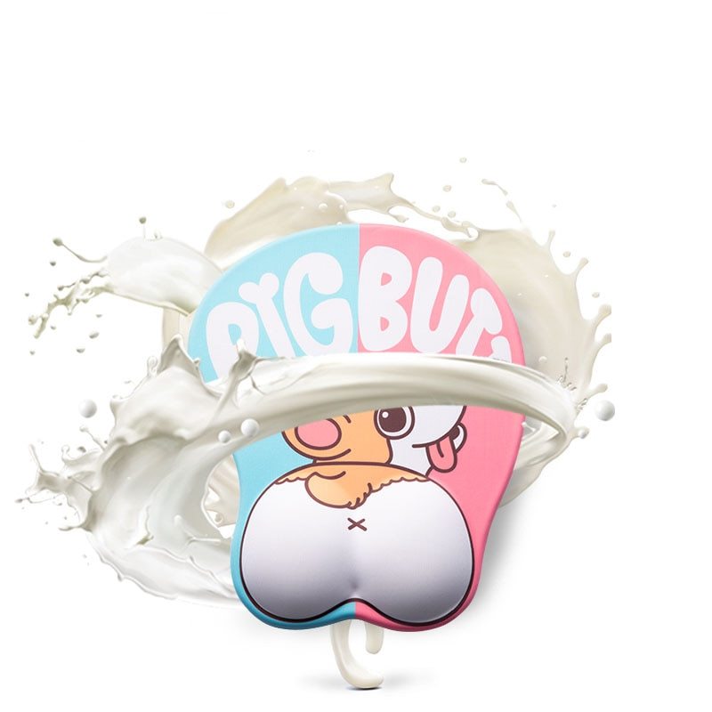 Creative cute simple corgi ass 3D mouse pad
