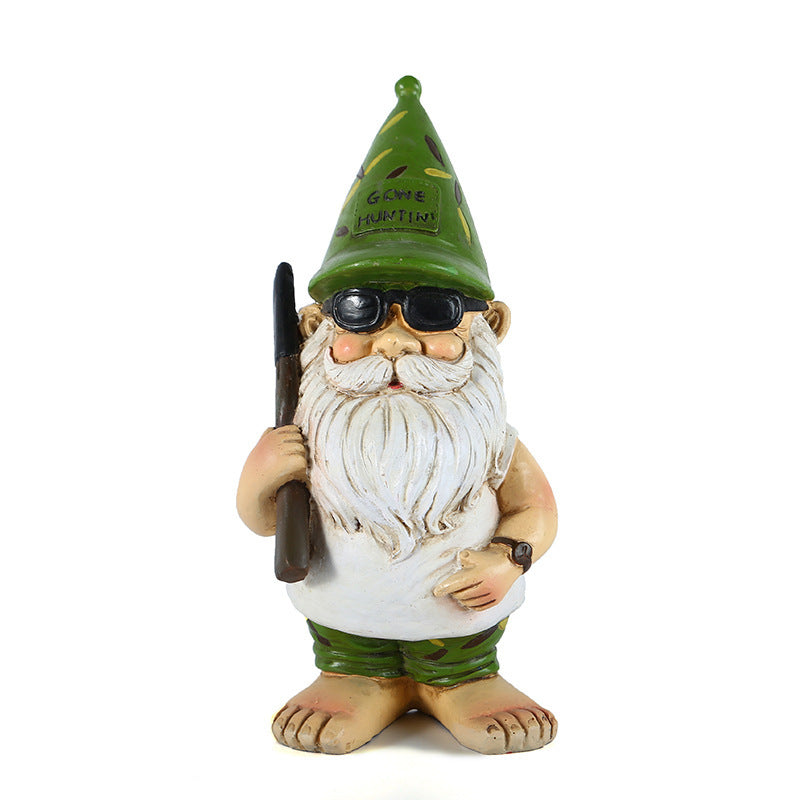 Garden Series Desktop Santa Claus Home Commemorative Painted Ornaments