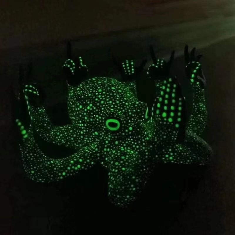 Octopus Vertical Middle Finger Resin Craft Ornament Garden Courtyard Garden Home Micro Landscape Artwork Sculpture