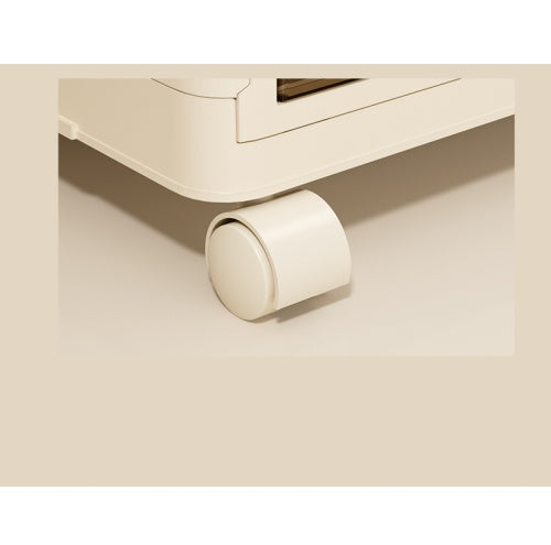 Collapsible Storage Bins With Magnetic Door  Plastic Storage Cabinet With Wheels  Closet Organizers And Storage Containers