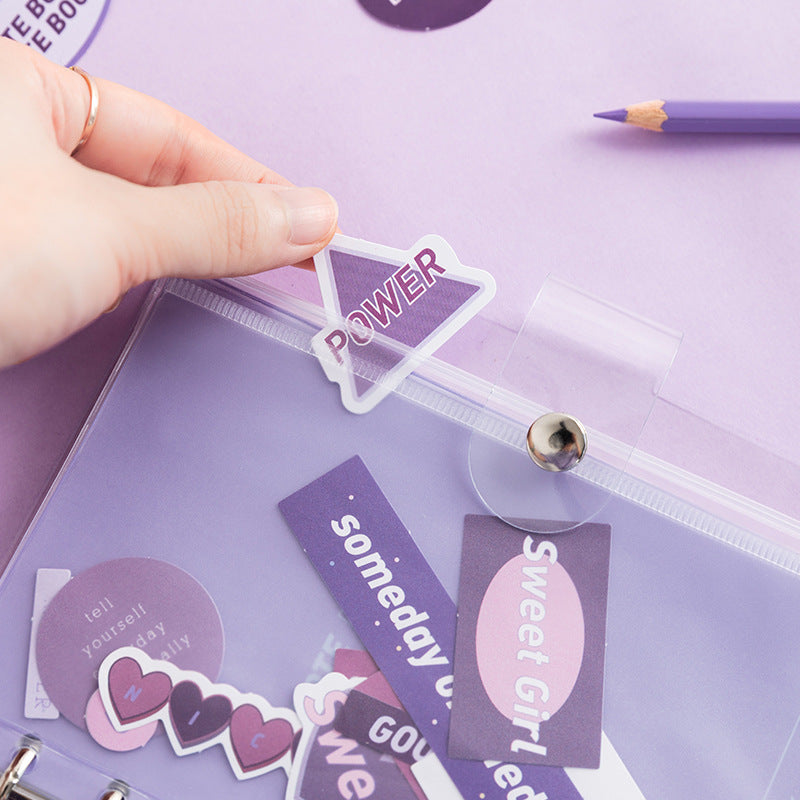 PVC transparent removable notebook