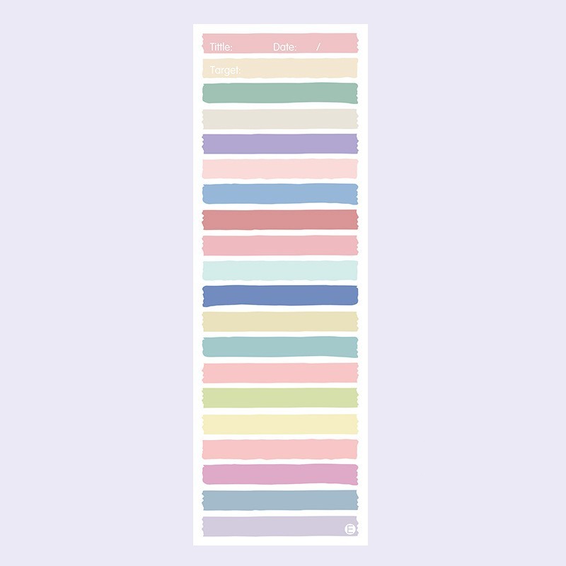 Simple Ins Wind Super Long Clause Color Student Notepad