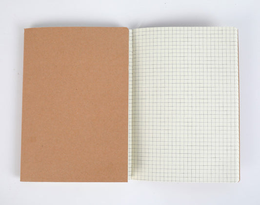 Leather Cover Thread Beige Eye Paper Soft Copy Notebook