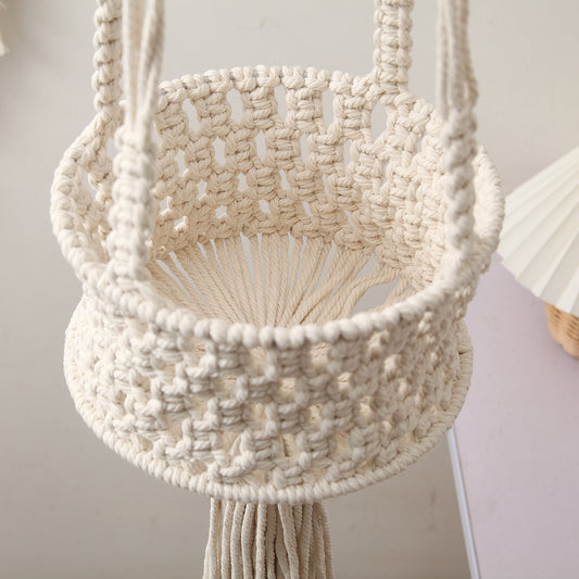Home Garden Decoration Woven Flower Basket Potted Plant Charm