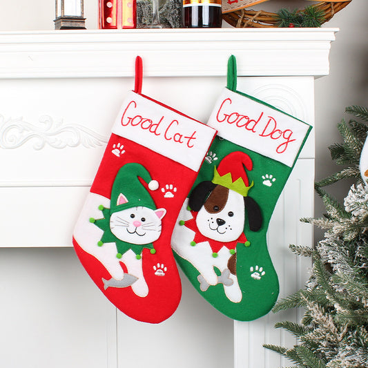 Cute Dogs And Cats Christmas Socks