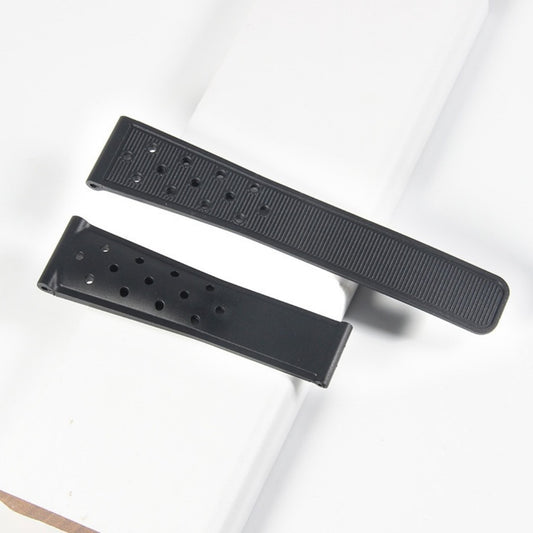 Racing Silicone Strap Folding Buckle Rubber Watch Chain