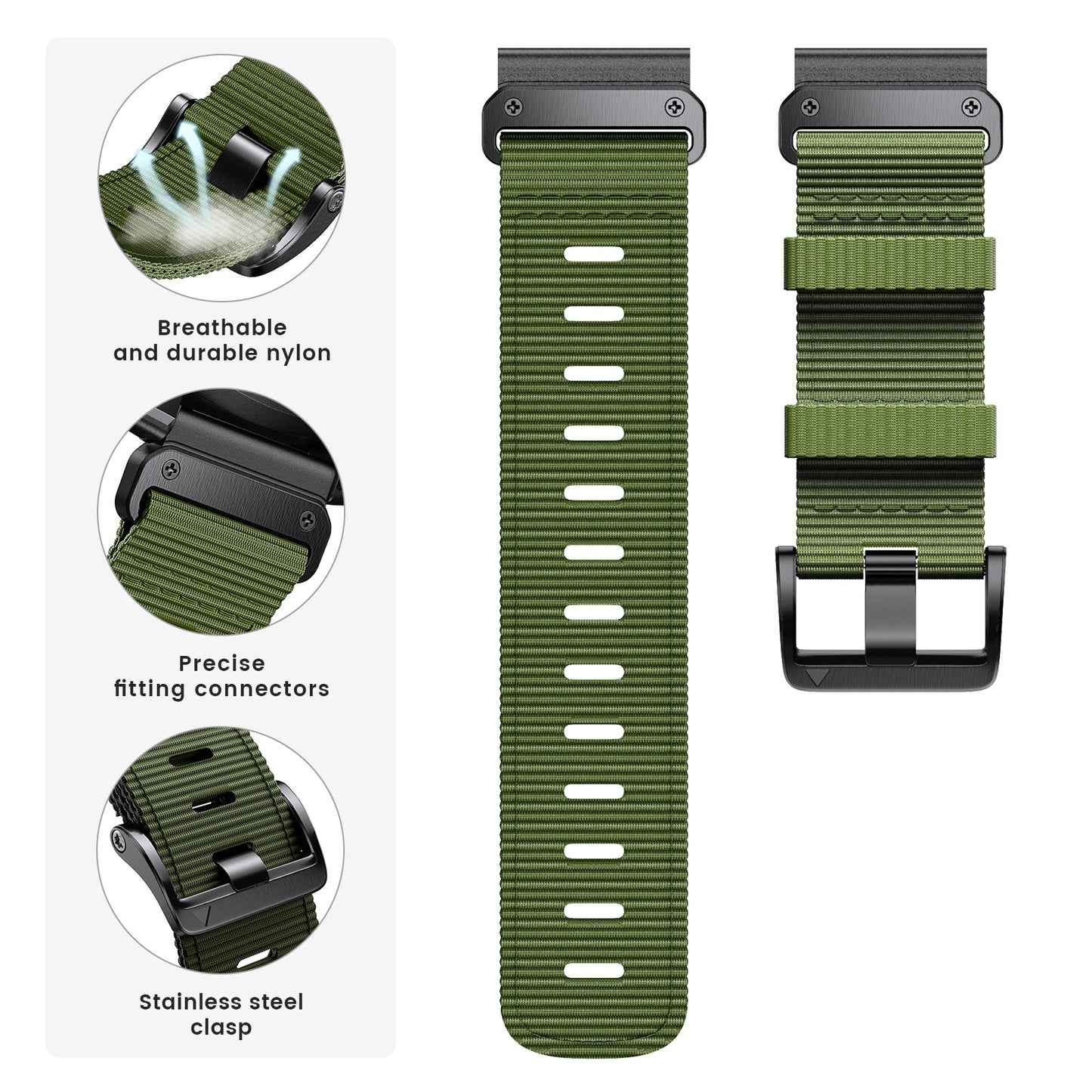 Quick Release Nylon Woven Watchband Accessories