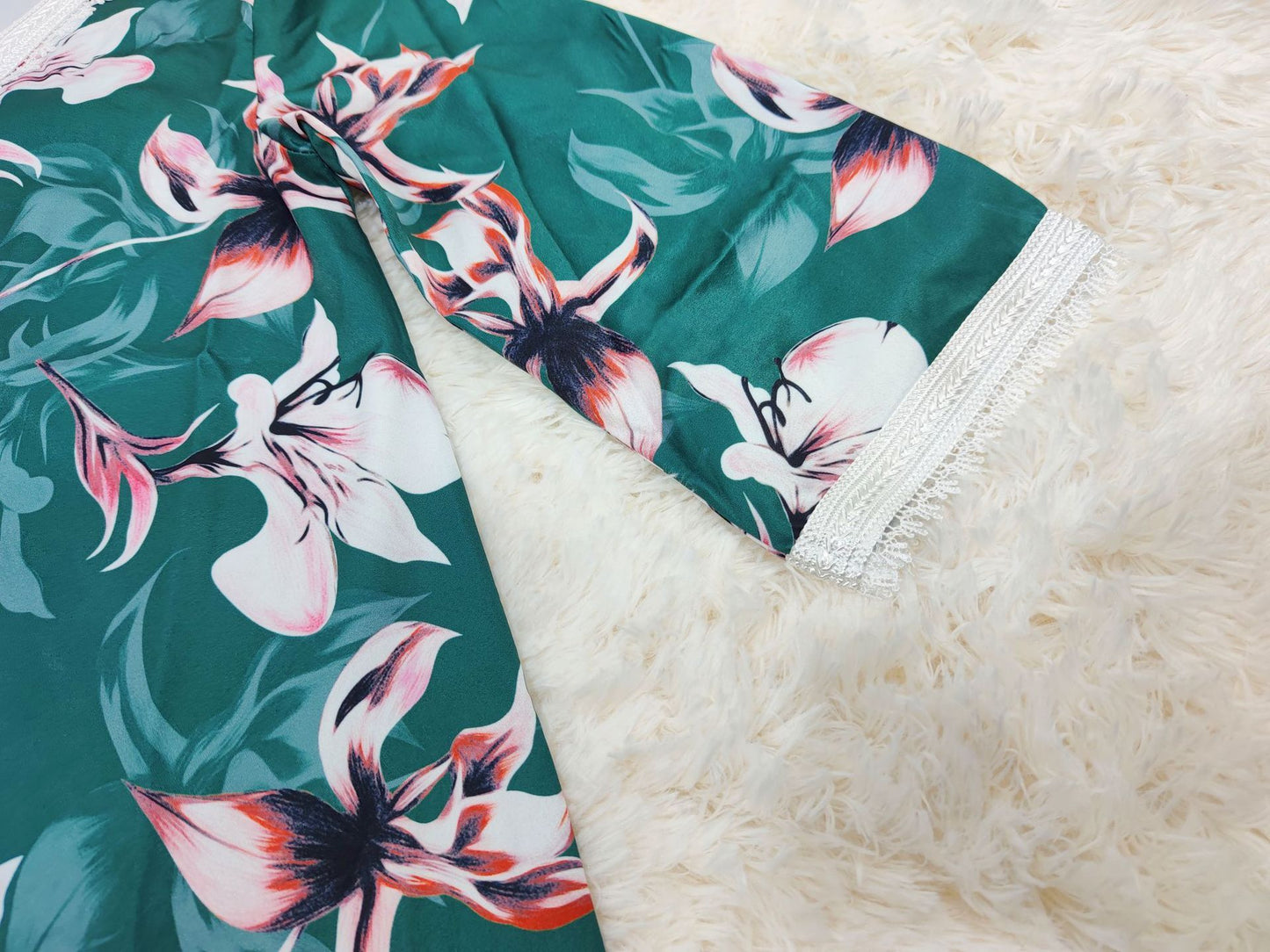 Autumn And Winter Clothing Green Ordinary Print Women's Dubai