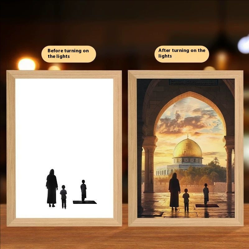 Cross Redemption Garden Sea Home Light Painting