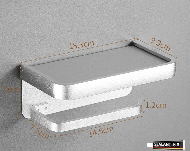 Toilet Perforated Tissue Box Storage Rack Wall Mounted