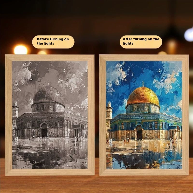 Cross Redemption Garden Sea Home Light Painting