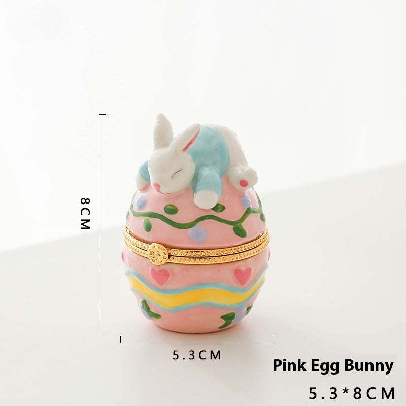 Vintage Cute Creative Ceramic Jewelry Storage Box