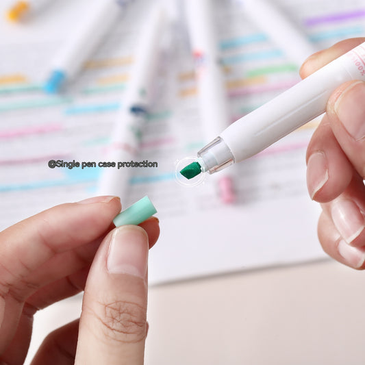 Fluorescent Pen Snacks Student Journal Key Mark Color Graffiti