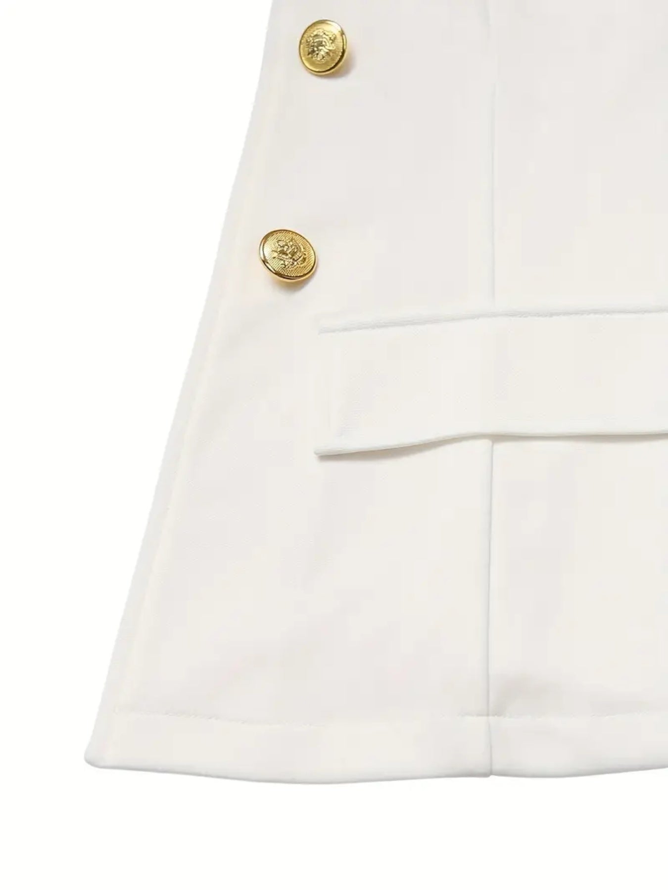 All Season Professional Women's Suit Set, Double Breasted Buttons, Gold Buttons, Essential For The Office, Women's Clothing For Autumn And Winter Seasons