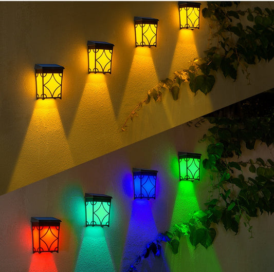 New Solar Wall Lamp Outdoor Garden Waterproof Home