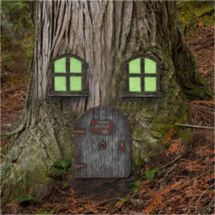 New Garden Fairy Gnome Home Decoration Doors Windows