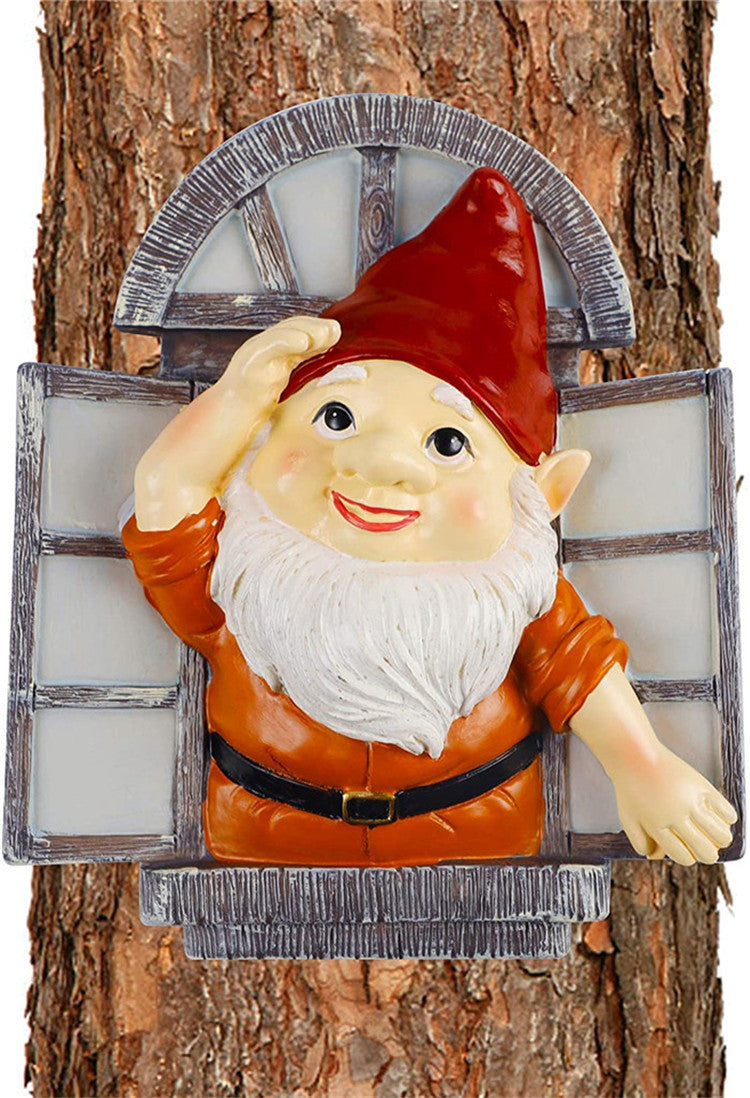 New Garden Fairy Gnome Home Decoration Doors Windows