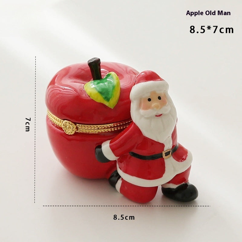 Vintage Cute Creative Ceramic Jewelry Storage Box