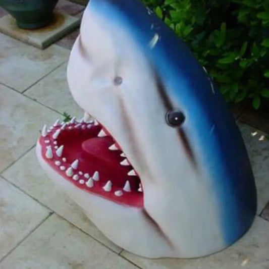 Artificial Shark Head Home Garden SDecoration