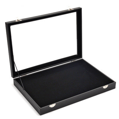 Black Jewelry Necklace Storage Display Box