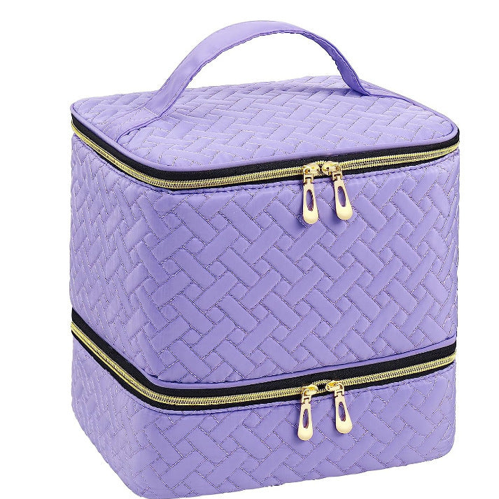 Portable Double-layer Waterproof Nail Polish Storage Bag