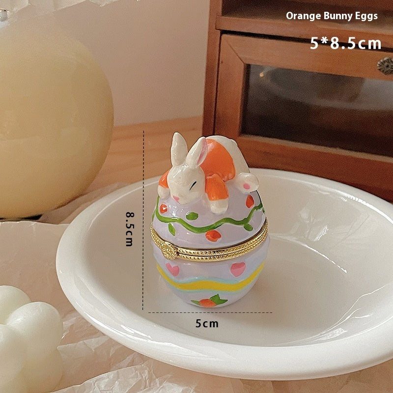 Vintage Cute Creative Ceramic Jewelry Storage Box