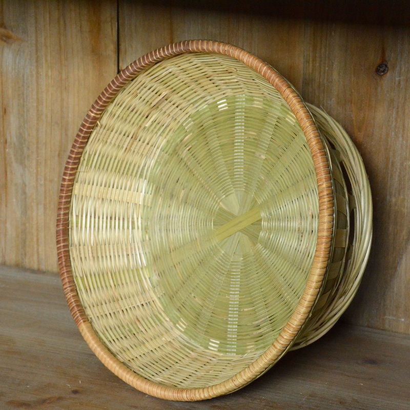 Handmade Bamboo Basket Storage Basket Household